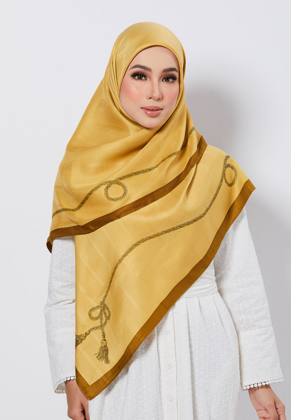 SQ MAYRAA JACQUARD TWILL IN GOLD